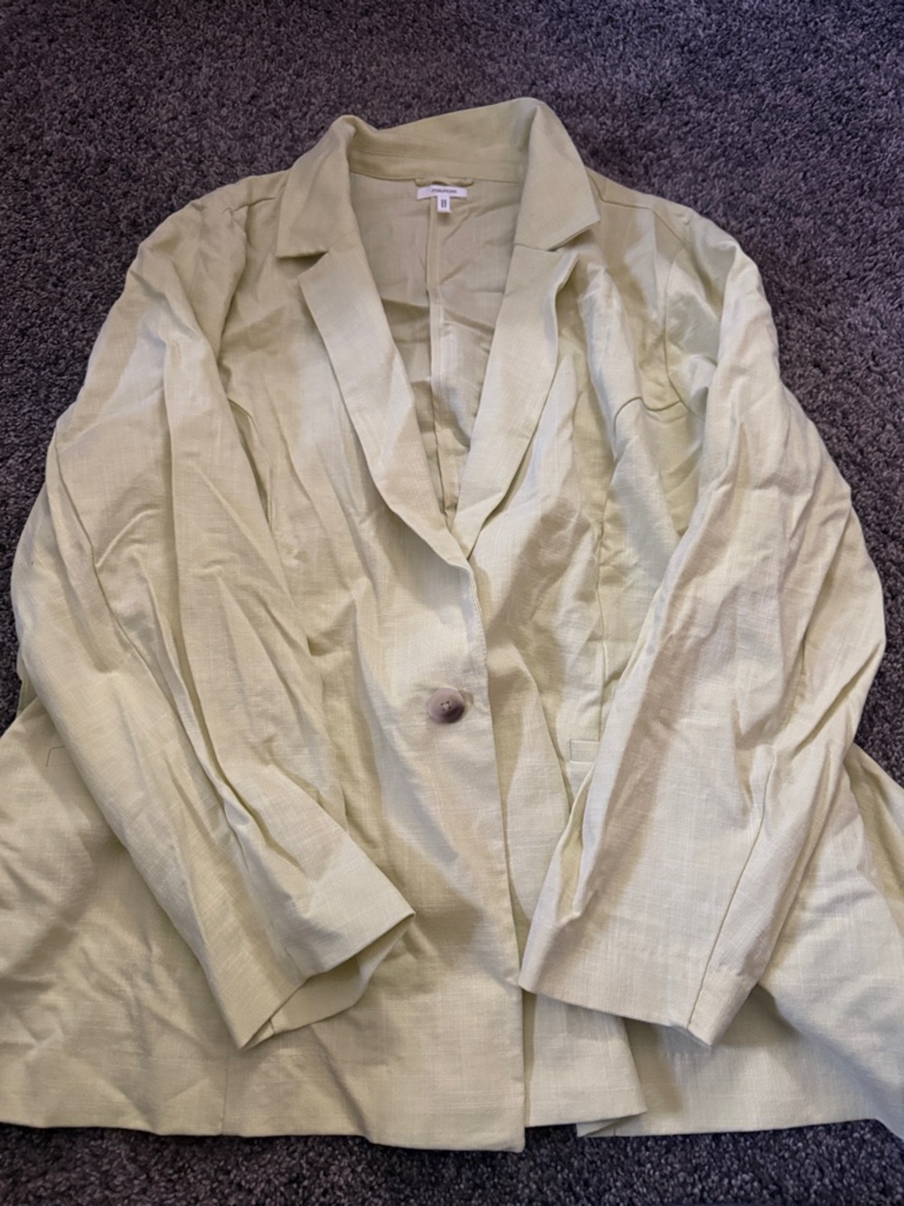 Maurices Yellow Linen Blazer
